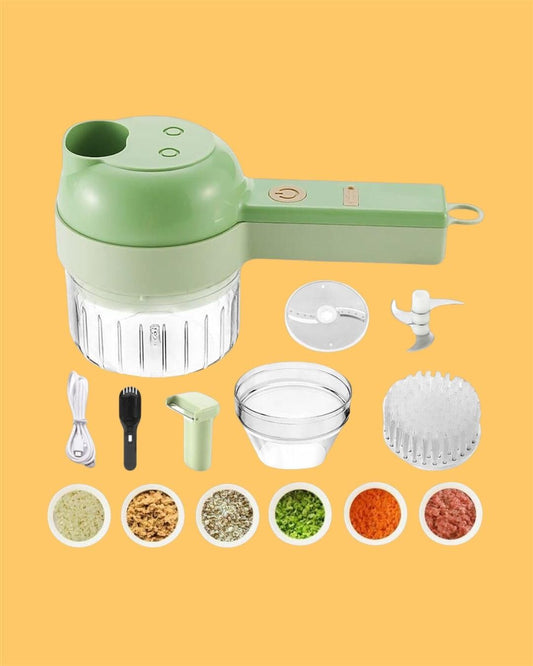 Cordless 4 in 1 Vegetable & Meat Chopper for Kitchen