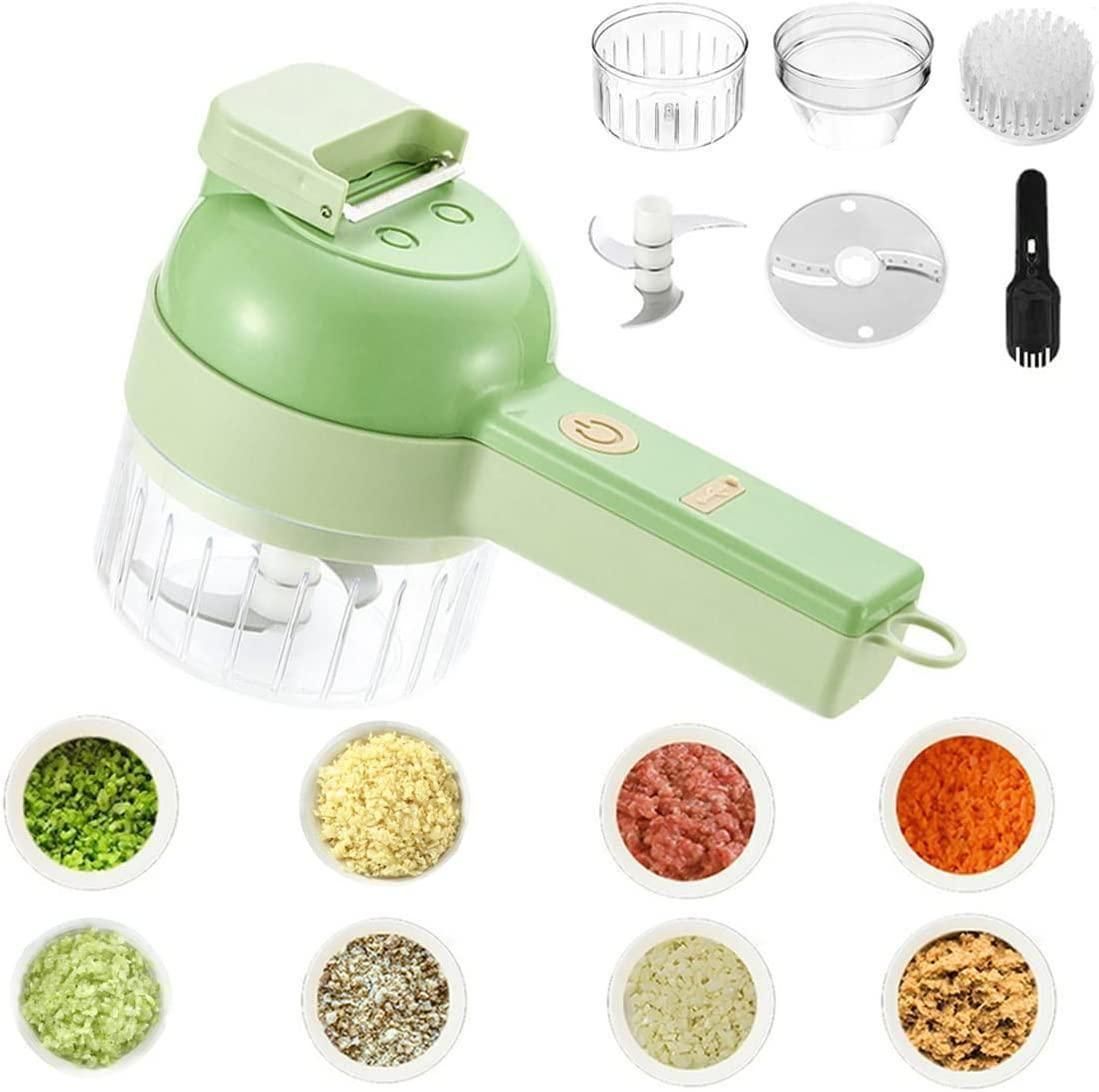 Cordless 4 in 1 Vegetable & Meat Chopper for Kitchen