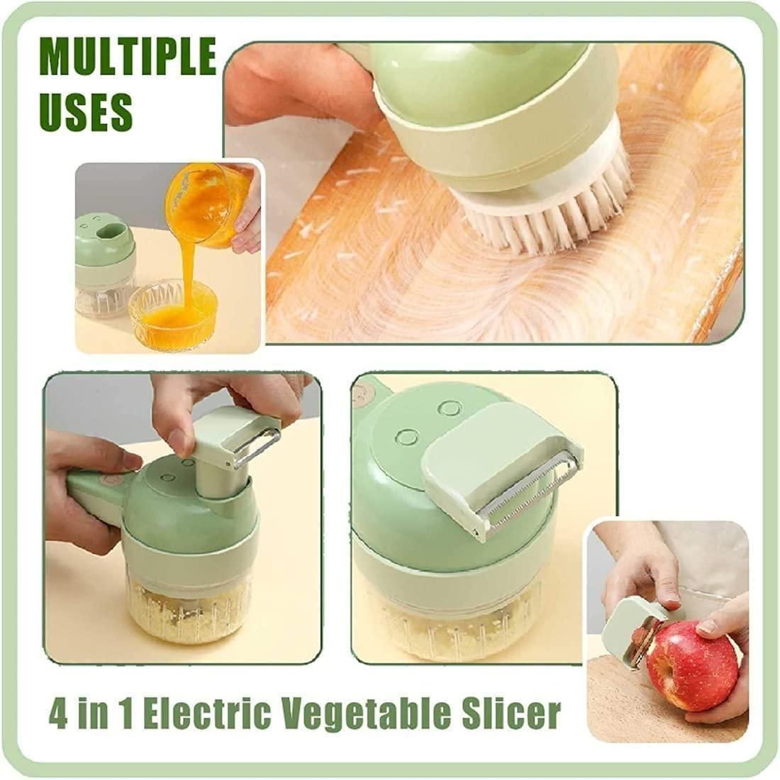 Cordless 4 in 1 Vegetable & Meat Chopper for Kitchen